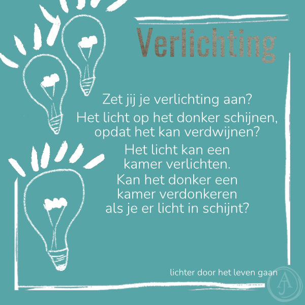 Verlichting, de kunst van creatief leven in het artjournal café