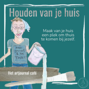 Woordkunsten van Audrey in het artjournal café